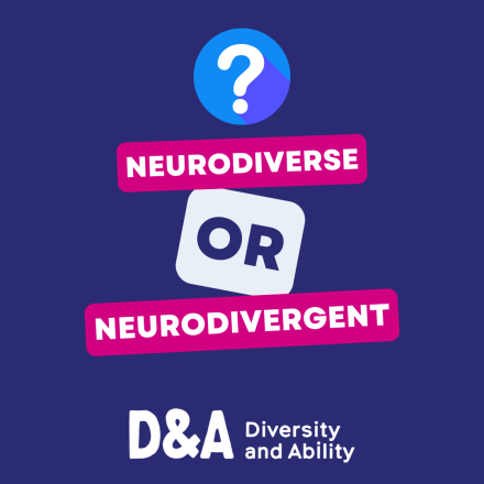 Text reads 'Neurodiverse or neurodivergent?'