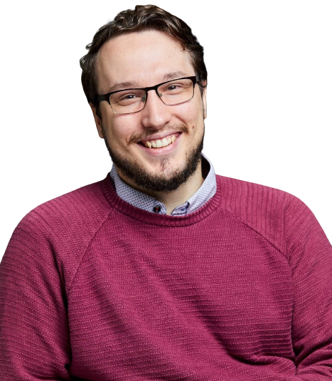 Profile photo of Piers, a white person with short brown hair, short black beard, wearing glasses and smiling towards the camera