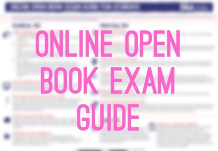Online open book exam guide